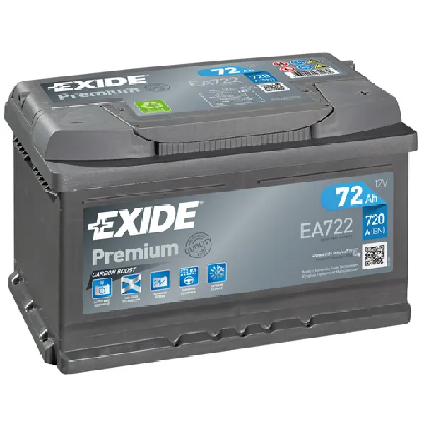 Akumulator za startovanje EXIDE EA722
