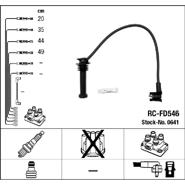 Komplet kablova za paljenje NGK RC-FD546 0641