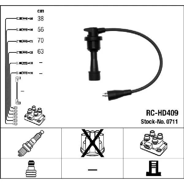 Komplet kablova za paljenje NGK RC-HD409 0711