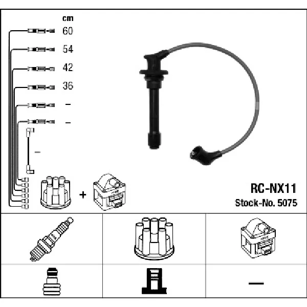 Komplet kablova za paljenje NGK RC-NX11 5075