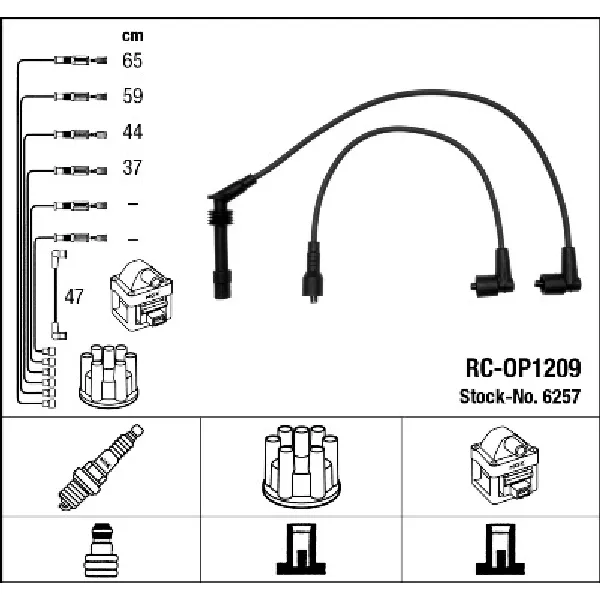 Komplet kablova za paljenje NGK RC-OP1209 6257