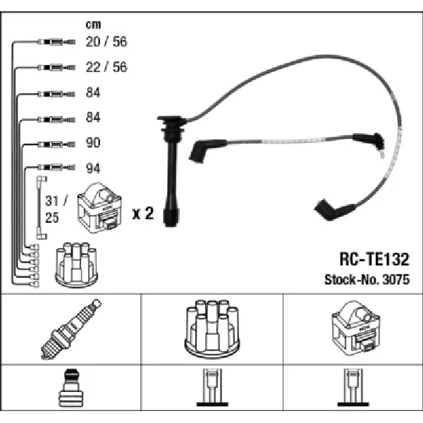 Komplet kablova za paljenje NGK RC-TE132 3075