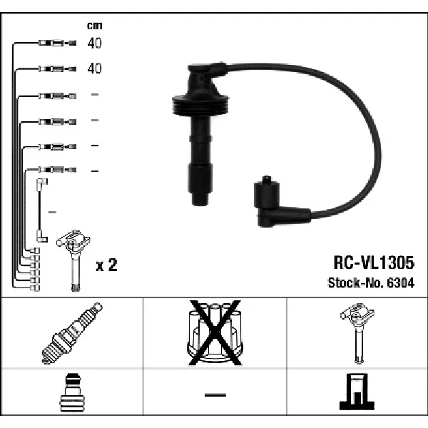 Komplet kablova za paljenje NGK RC-VL1305 6304