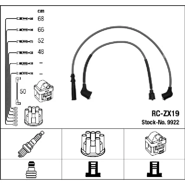 Komplet kablova za paljenje NGK RC-ZX19 9922